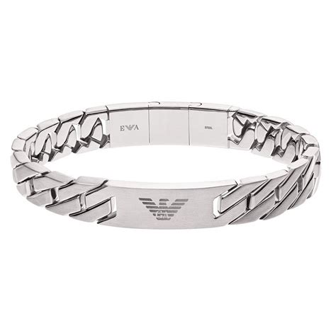 mens armani necklace|men's designer bracelets armani.